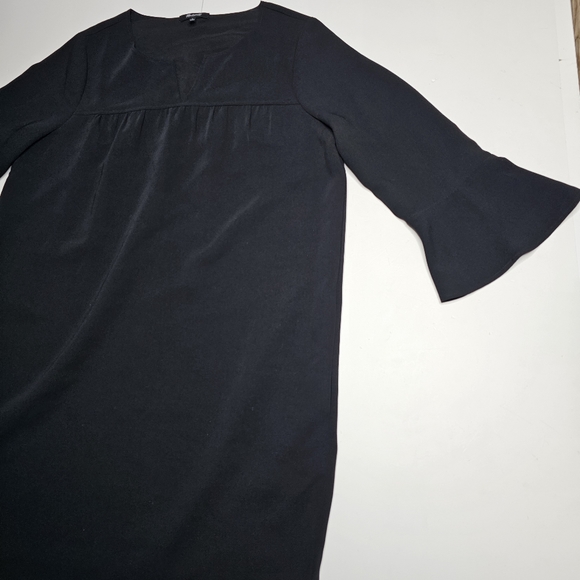 Madewell Starland Black Bell Sleeve Shift Dress Womans Size Large. - Picture 5 of 13